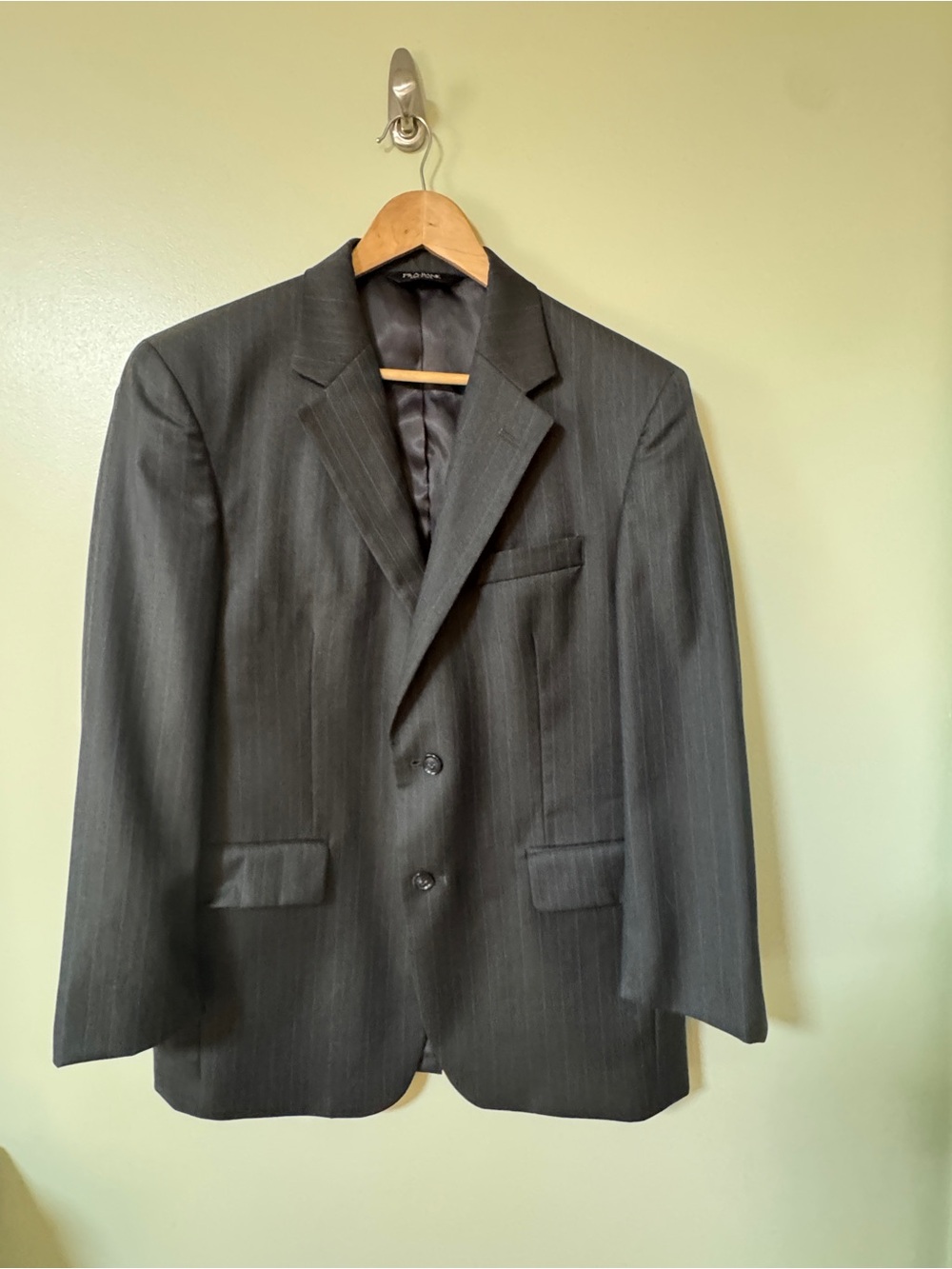 Men's Jos. A Bank Charcoal Pinstripe Two-Button Suit Jacket